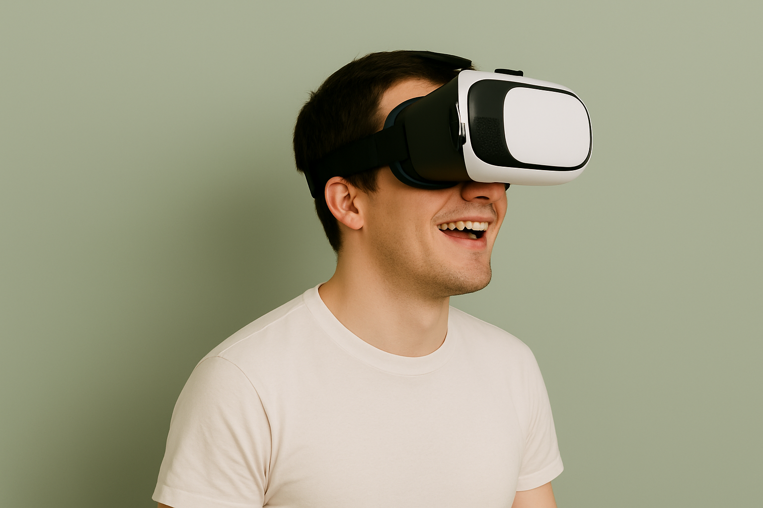 Persona usando lentes VR